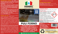 Gel Disincrostante Forte per la pulizia di Forni e Barbecue PULI FORNO 1KG  + Tampone per Forno
