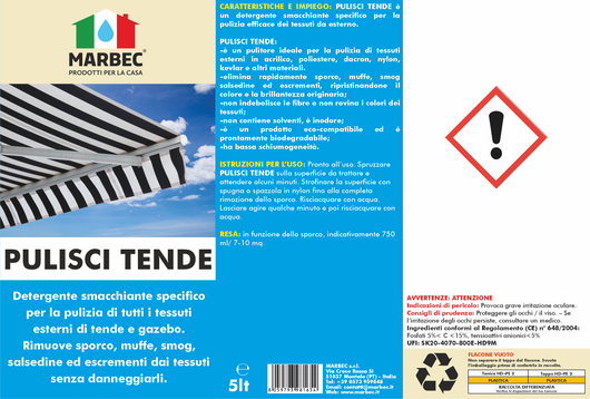 Detergente per la pulizia di tende PULISCI TENDE   5LT