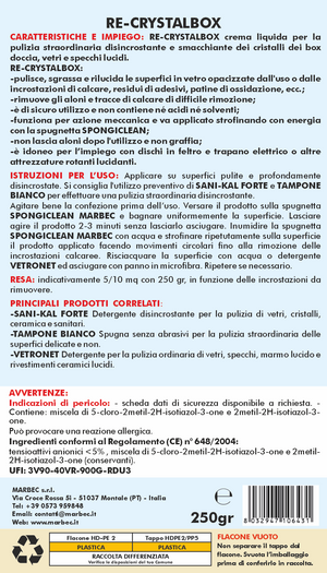 Crema liquida per box doccia RE-CRYSTALBOX   250GR
