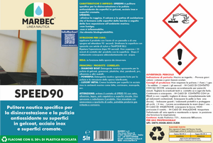 Smacchiatore disincrostante nautico per ruggine SPEED90   5LT
