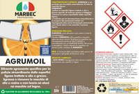 Diluente sgrassante per legno in d limonene AGRUMOIL   5LTx4Pz