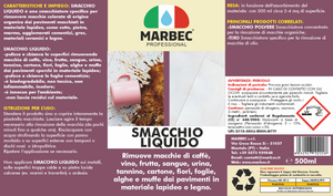 Smacchiatore di macchie organiche SMACCHIO LIQUIDO   500ML