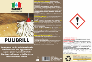 Come pulire il legno PULIBRILL   5LTx4Pz