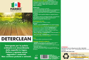 Detergente per pavimenti in legno DETERCLEAN   5LTx4Pz