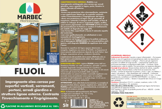 Impregnante per legno esterno FLUOIL   5LT