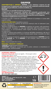 Trattamento antiscivolo per pavimenti GRIPPER   1LTx6Pz