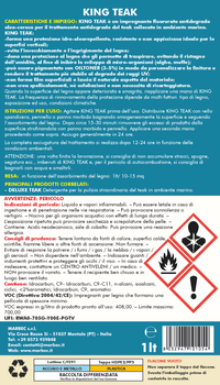 Impregnante per teak marino KING TEAK   1LT