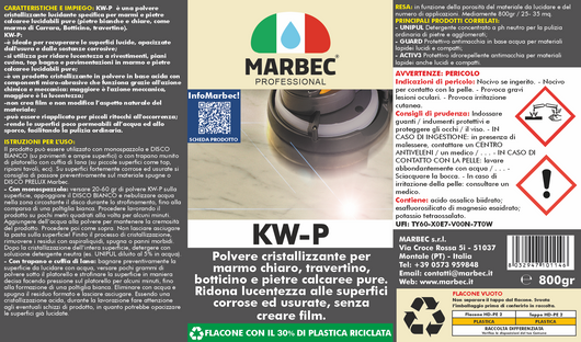 Cristallizzante per marmo KW-P   800GR