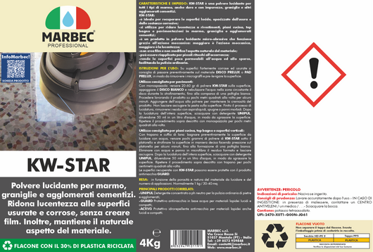 Cristallizzante per marmo KW-STAR   4KG