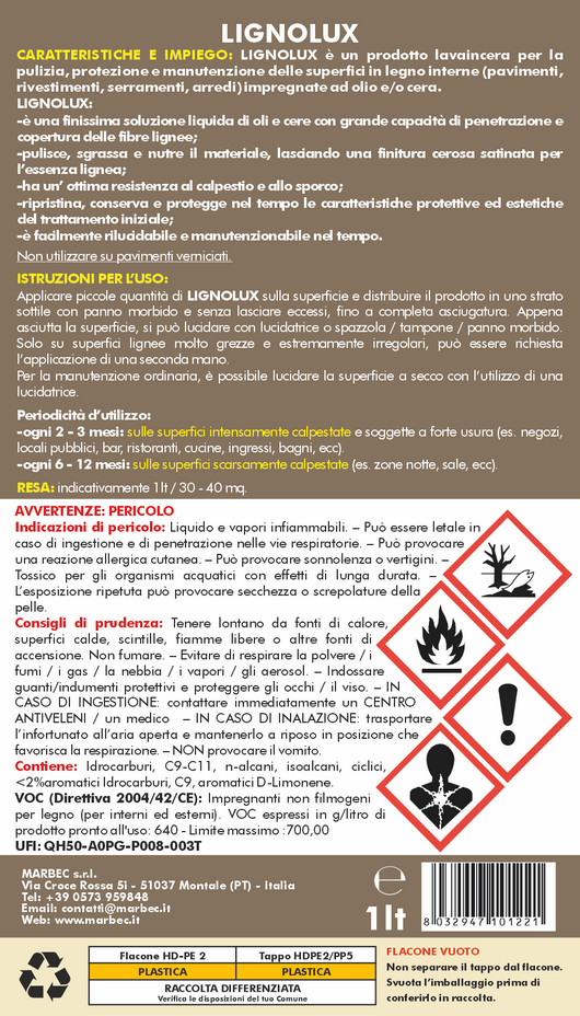 Lavaincera LIGNOLUX   1LT