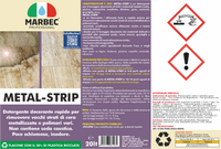 Detergente sgrassante professionale METAL-STRIP   20LT