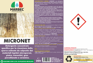 Detergente per gres porcellanato e pietre MICRONET   20LT