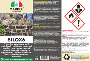 Protettivo idrorepellente SILOX 6   5LTx4Pz