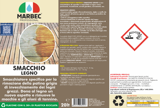 Smacchiare legno SMACCHIO LEGNO   20LT