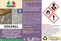 Pulitore sfilmante per materiali lapidei SOLVALL   5LTx4Pz