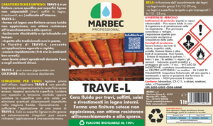 Finitore ceroso per travi e rivestimenti in legno TRAVE-L   1LT