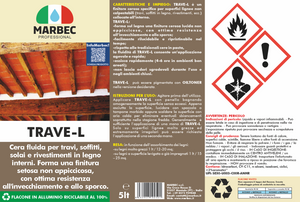 Finitore ceroso per travi e rivestimenti in legno TRAVE-L   5LT