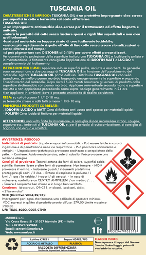 Trattamento cotto TUSCANIA OIL   1LTx6Pz