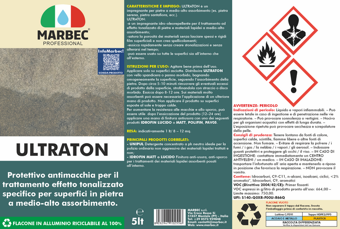 Impregnante per pietre ULTRATON   5LT