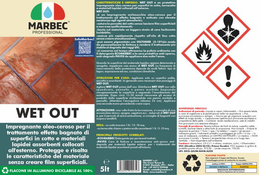 Trattamento cotto esterno WET OUT   5LTx4Pz