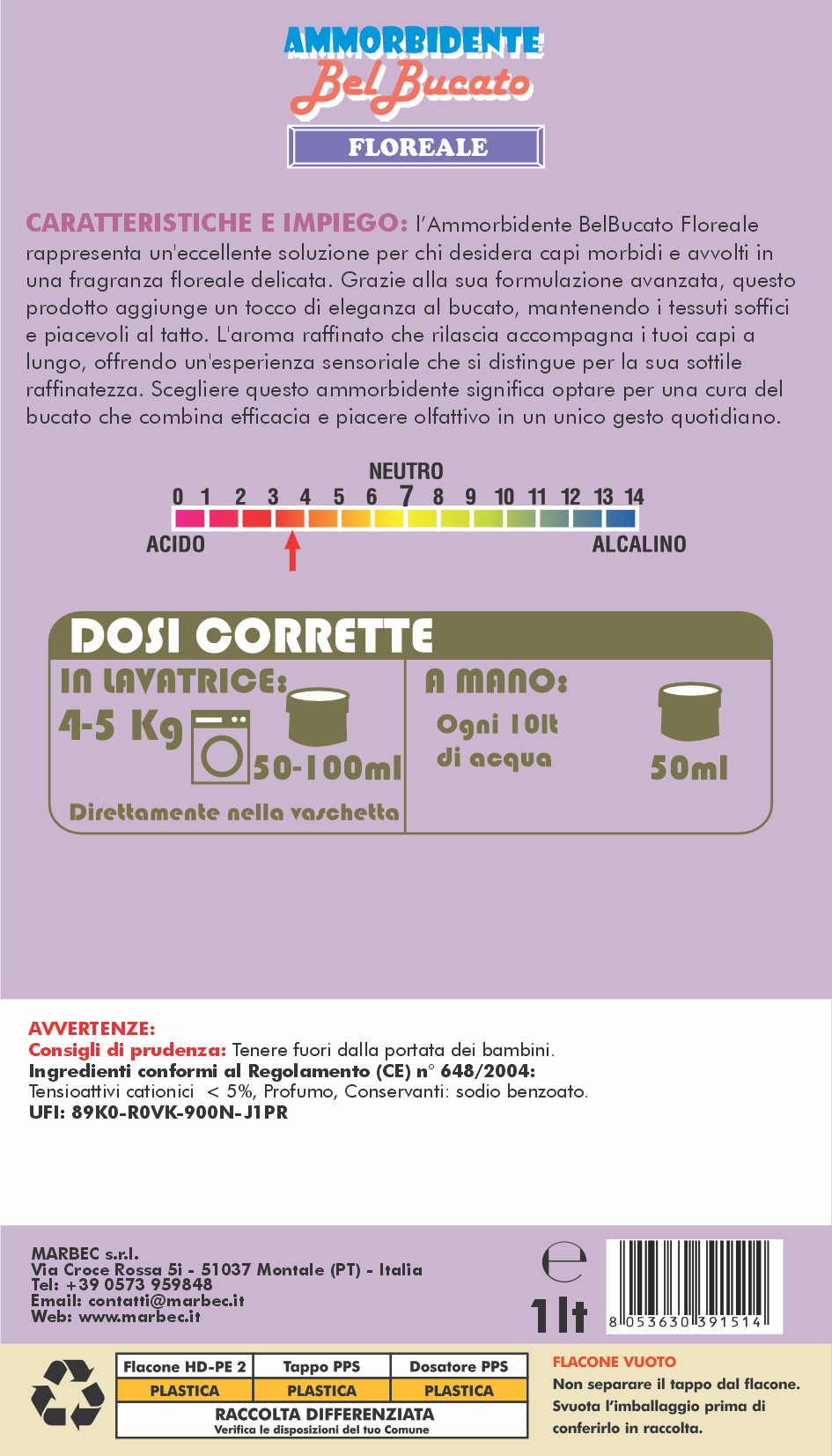 AMMORBIDENTE BelBucato Floreale 1LT