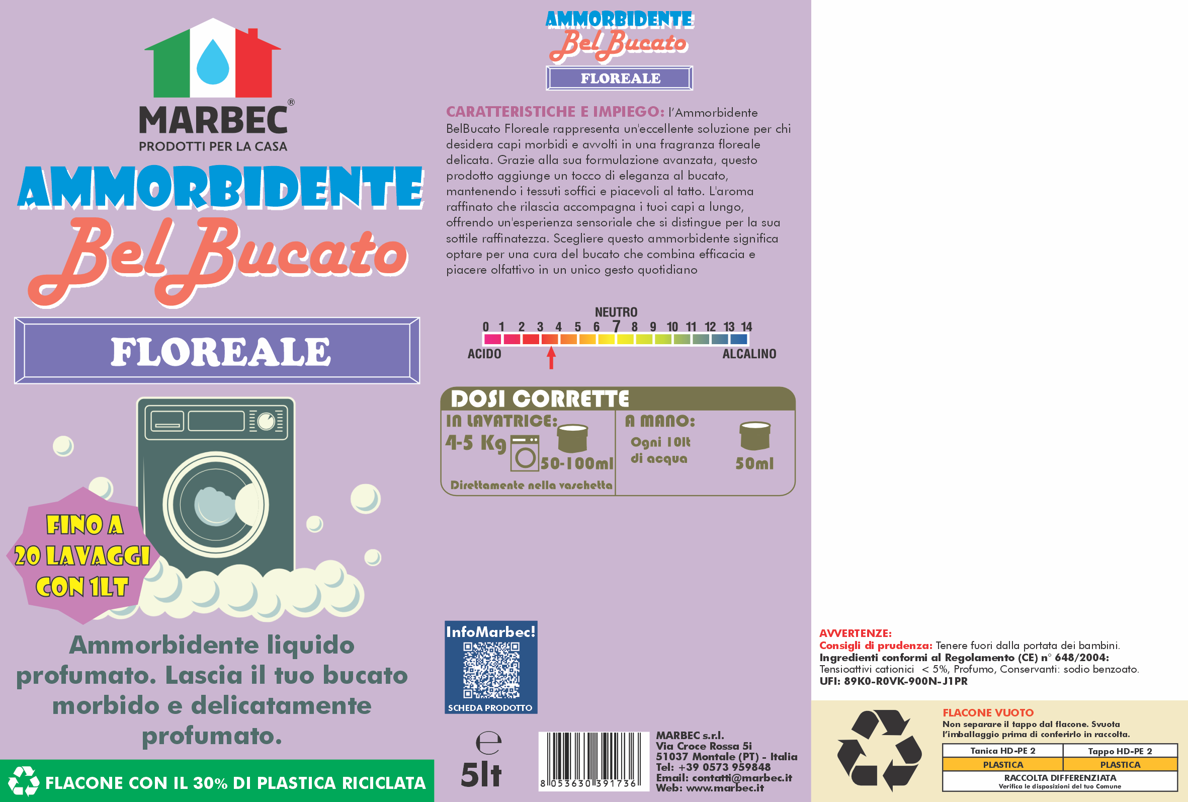 AMMORBIDENTE BelBucato Floreale 5LTx4Pz