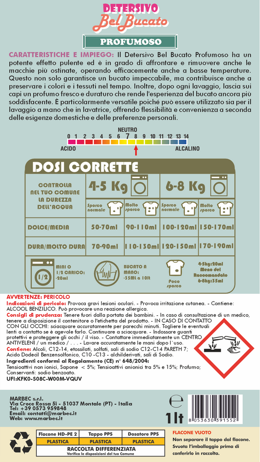 DETERSIVO BelBucato Profumoso 1LT