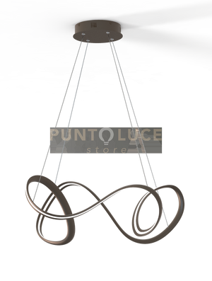 IVAN-N Sospensione led dimmerabile nera SDD 2800 - 5000k lumen3480 75W