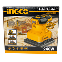Levigatrice palmare a filo 240 w 5 fogli carta abrasiva + spazzole ricambio