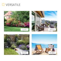 Lettino Sdraio Prendisole Pieghevole in Rattan Sintetico con Poggiatesta Rimovibile per Giardino, Terrazzo ed Esterni, 198x68x50cm