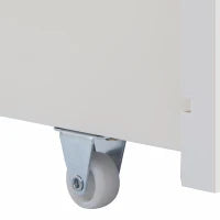 Letto Singolo con Cassetti e Rete a Doghe, Libreria, Senza Materasso, 90x200 cm, Bianco