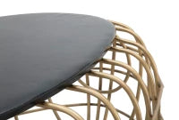 Tavolo Da Caffe' Gold Spider Cm 119X75X55