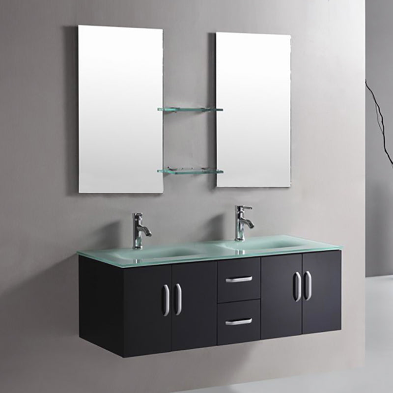 Mobile Bagno Nero 151 cm Lavabo Incluso – Ice