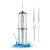 Idropulsore dentale professionale portatile pulizia denti orale + 4 ugelli 6886