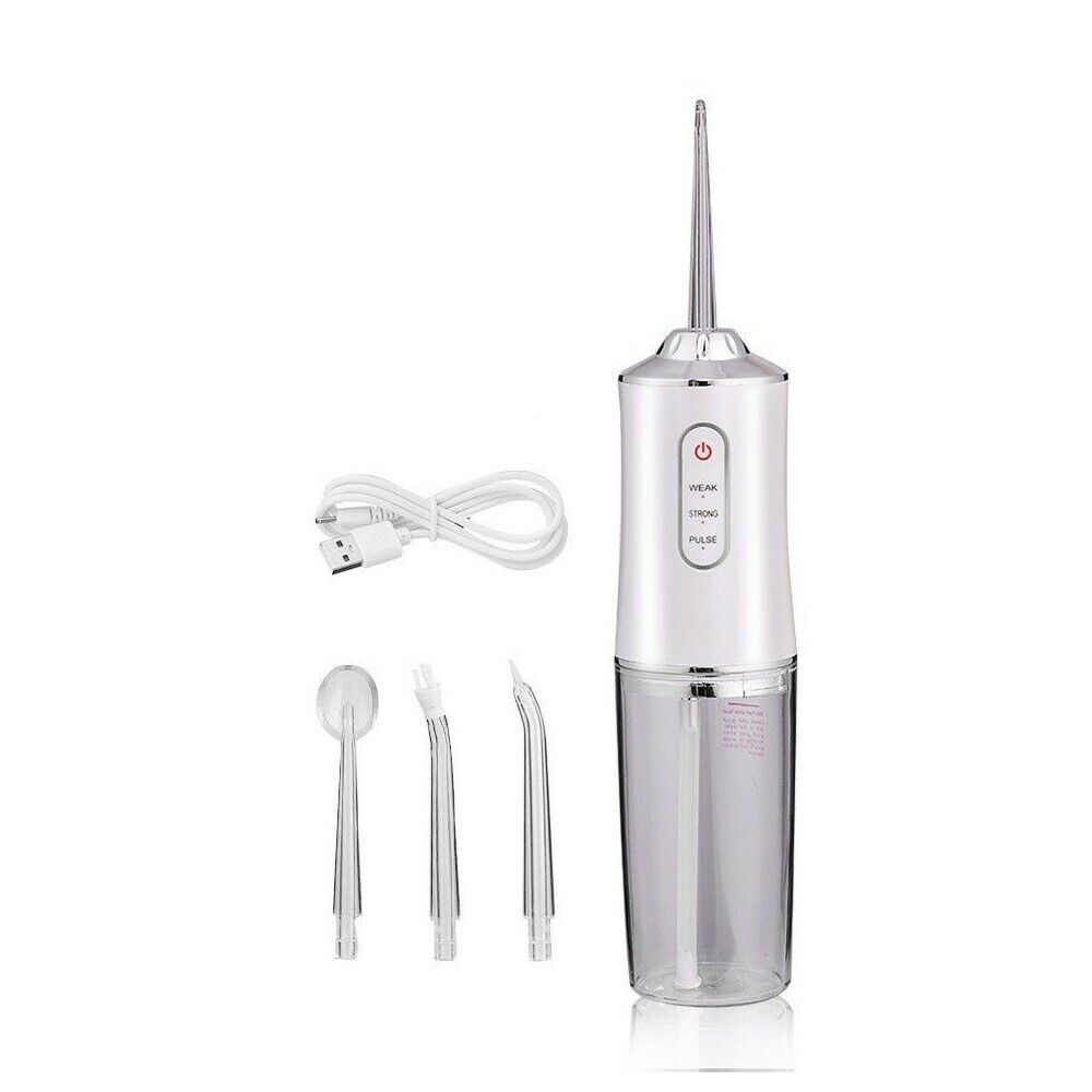 Idropulsore dentale professionale portatile pulizia denti orale + 4 ugelli 6886