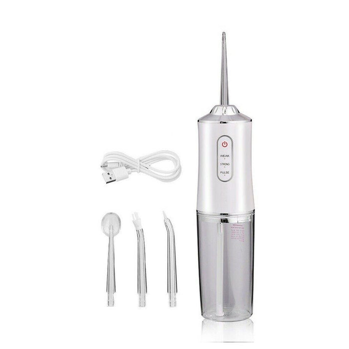 Idropulsore dentale professionale portatile pulizia denti orale + 4 ugelli 6886