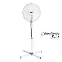 Zephir ventilatore a piantana base a croce timer autospegnimento 45w pala 40 cm