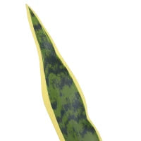 Sanseveria Artificiale Pianta Finta Realistica con Vaso,  Ø15cm x 80cm, Verde e Giallo