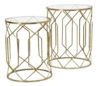 Tavolini Tunisi Coppia Cm Ø 42X53-38X47