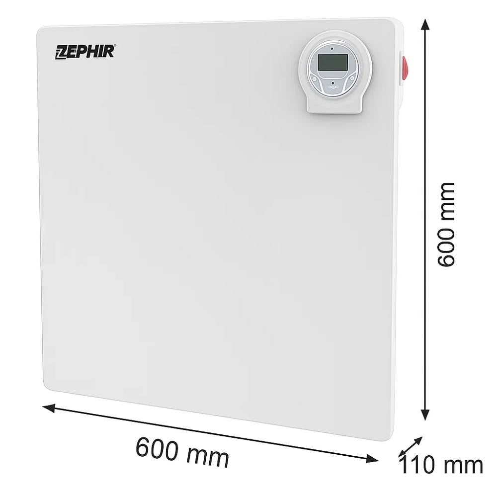 Zephir esq401 pannello riscaldante infrarossi 425w pitturabile con timer