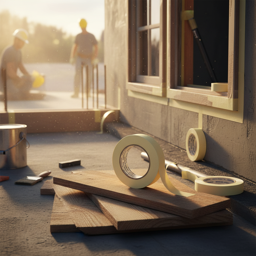 Nastro professionale in carta per settore edilizia e tinteggiatura 50 metri *** misura 24 mm, confezione 1