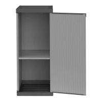 MONGARDI Armadio in Resina 1 Anta con ripiano Regolabili (Interno/Esterno) 34x40x85