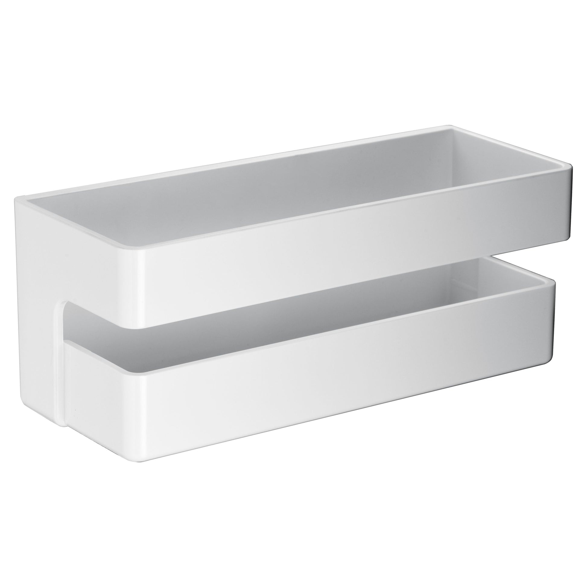 IMEX Portasapone frontale in PVC finitura bianco opaco resistente facile da pulire compatto Imex-ABL006
