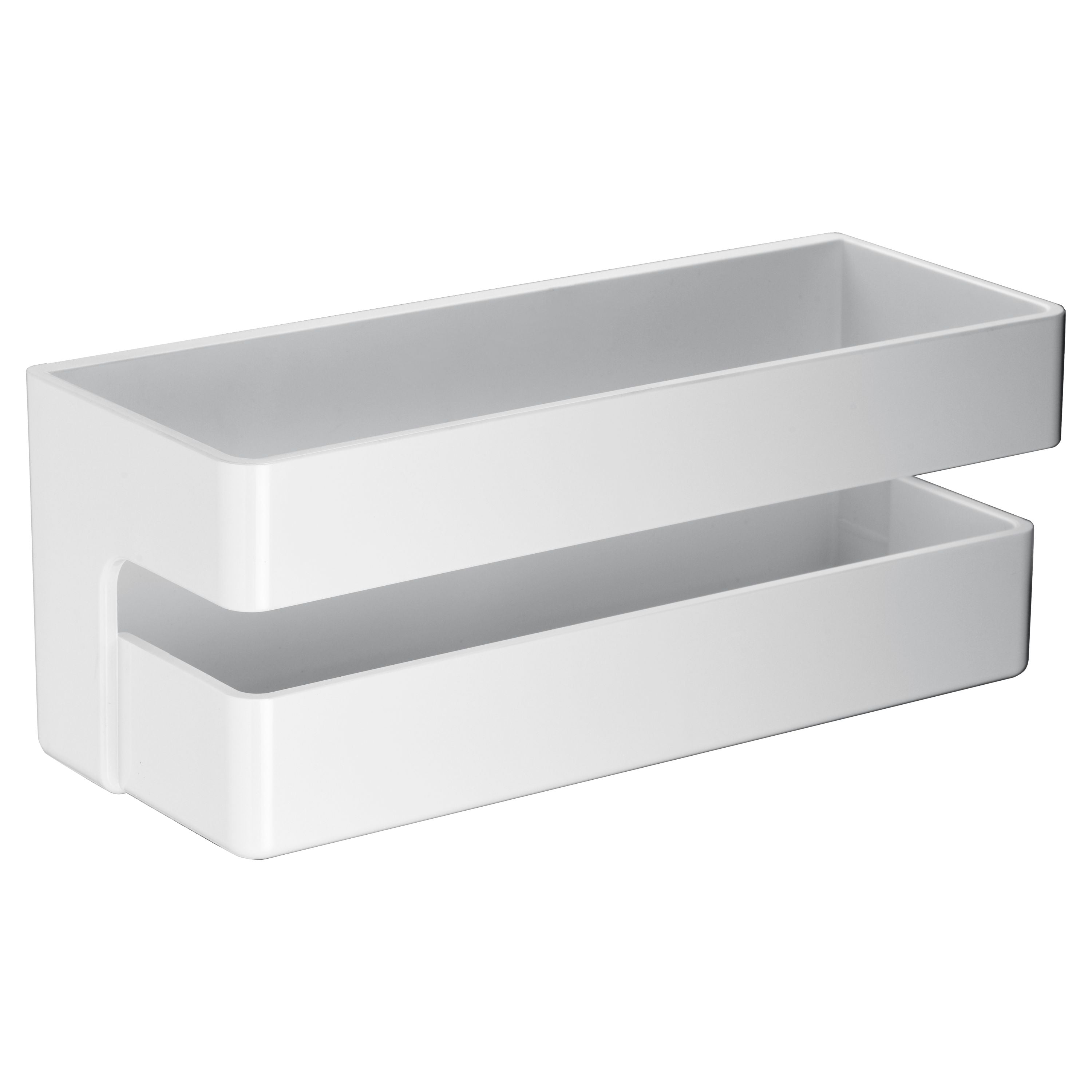 IMEX Portasapone frontale in PVC finitura bianco opaco resistente facile da pulire compatto Imex-ABL006
