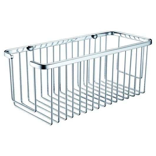 IMEX Portasapone rettangolare in Acciaio e Ottone grigio con griglia cromata anteriore per bagno e cucina Imex-ADF002