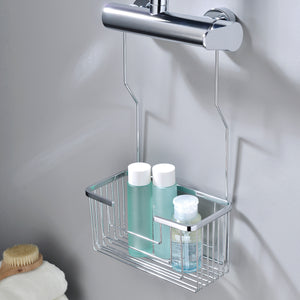 IMEX Portasapone a griglia da appendere ai rubinetti in acciaio e ottone grigio resistente e cromato per bagno e cucina Imex-ADG003