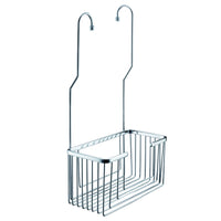 IMEX Portasapone a griglia da appendere ai rubinetti in acciaio e ottone grigio resistente e cromato per bagno e cucina Imex-ADG003