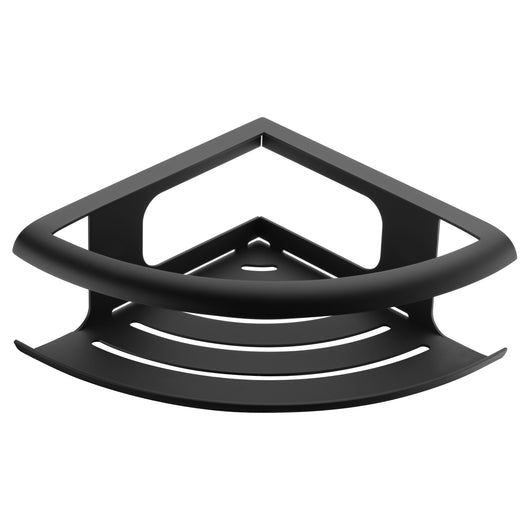 IMEX Portasapone angolare in acciaio inox S304 e ottone finitura nero opaco design compatto per montaggio a parete modello DHANU Imex-ADH010-NG