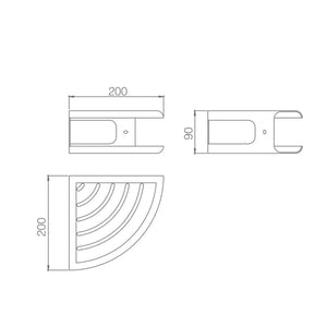 IMEX Distributore di sapone ad angolo in acciaio inox 304 e ottone colore grigio finitura nichel spazzolato modello DHANU Imex-ADH010-NQ