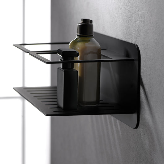 IMEX Portasapone frontale in acciaio inox s304 e ottone finitura nero opaco resistente alla corrosione per bagno modello IMAN Imex-ADI011